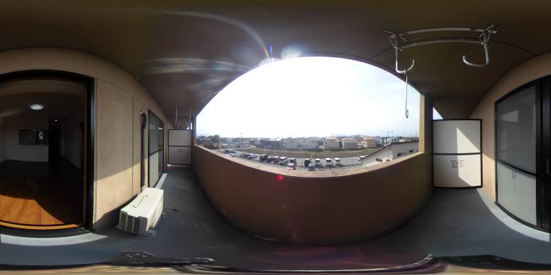 パノラマ画像バルコニー