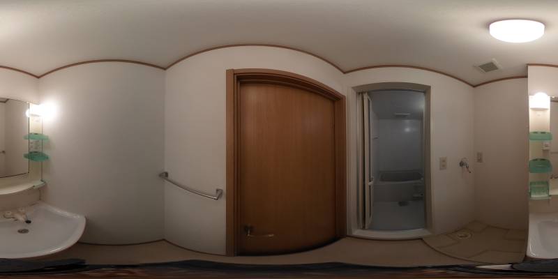 パノラマ画像洗面所