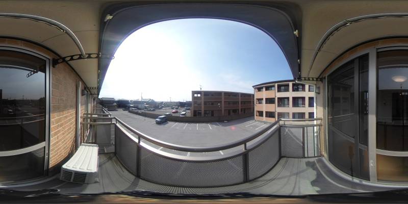 パノラマ画像バルコニー