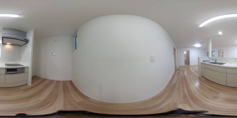 パノラマ画像キッチン