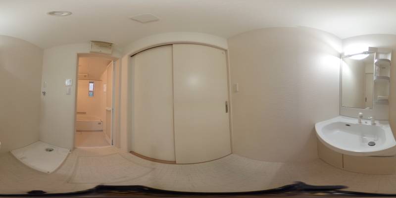 パノラマ画像洗面所