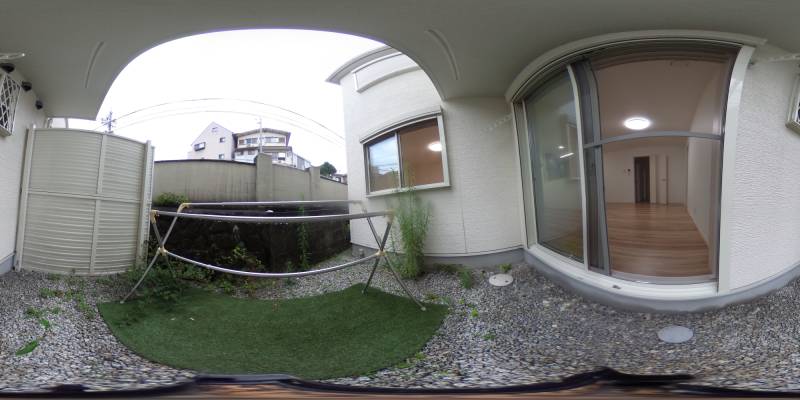 パノラマ画像庭