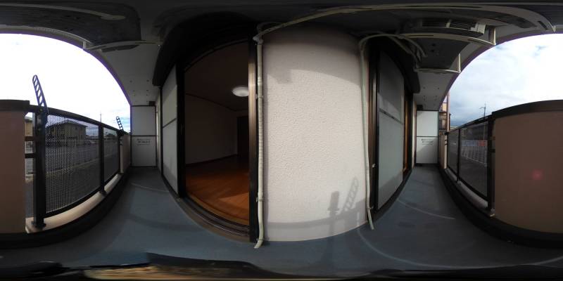 パノラマ画像バルコニー