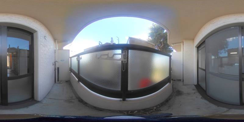 パノラマ画像バルコニー