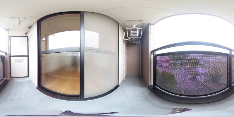 パノラマ画像バルコニー