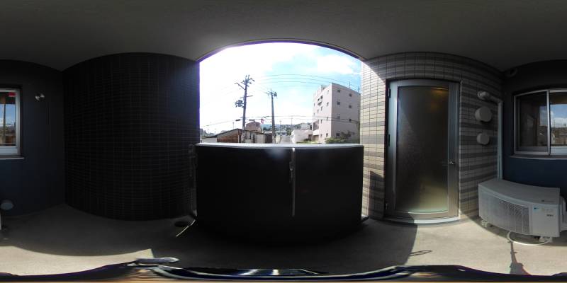 パノラマ画像バルコニー