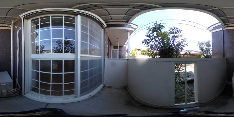 パノラマ画像バルコニー