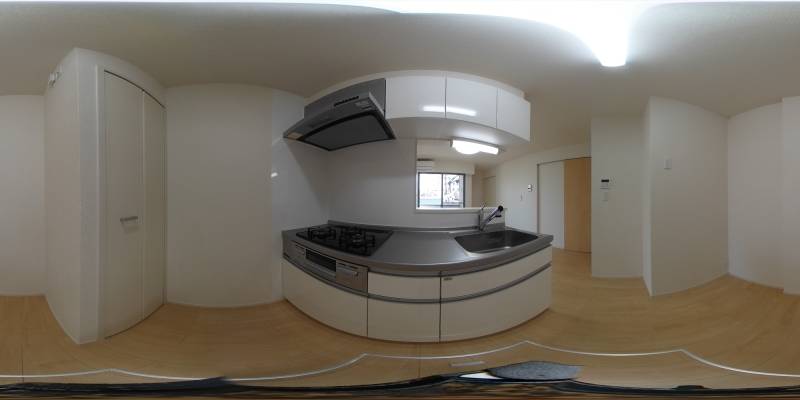 パノラマ画像キッチン