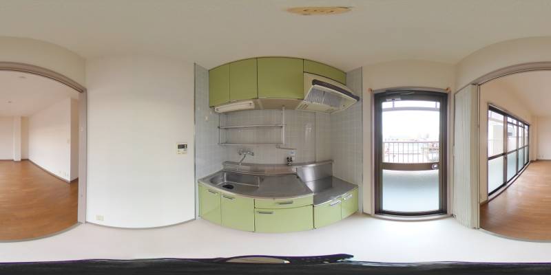 パノラマ画像キッチン