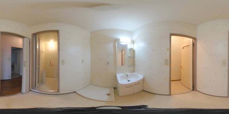 パノラマ画像洗面所