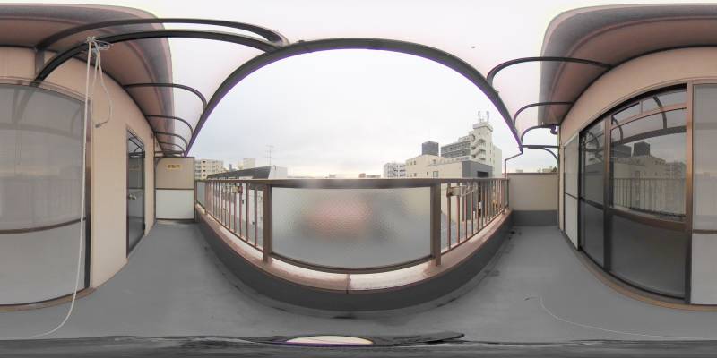 パノラマ画像バルコニー