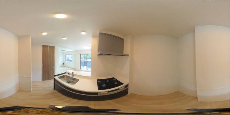 パノラマ画像キッチン