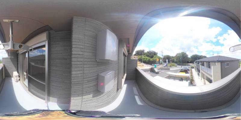 パノラマ画像バルコニー