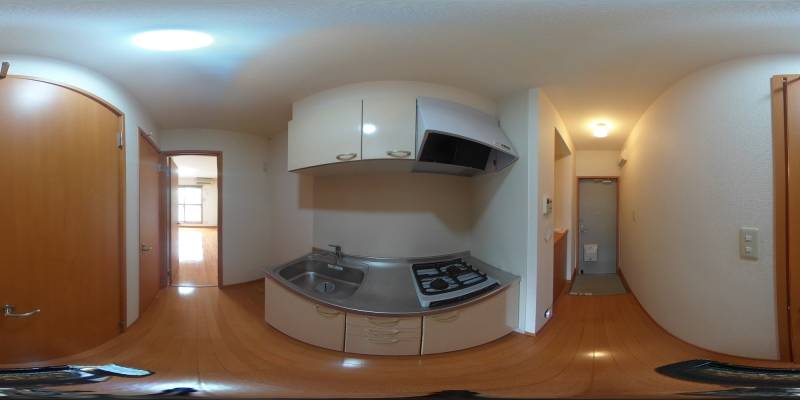 パノラマ画像キッチン