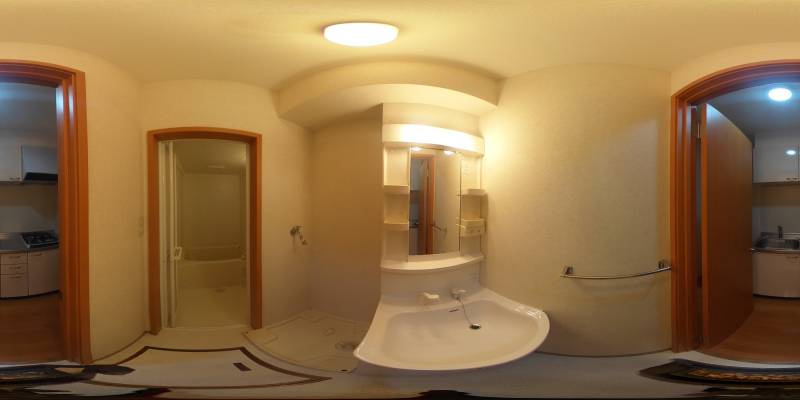 パノラマ画像洗面所