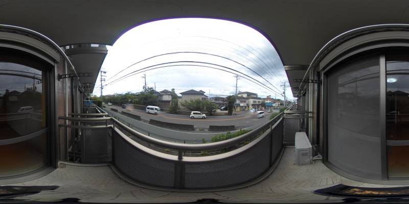 パノラマ画像バルコニー