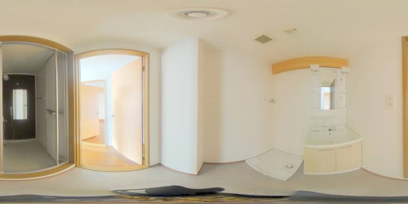 パノラマ画像洗面所