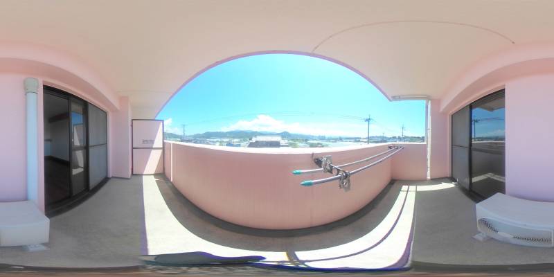 パノラマ画像バルコニー