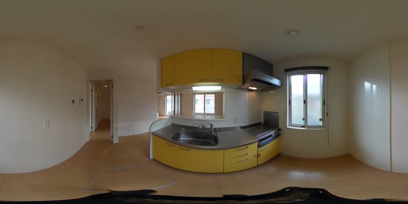 パノラマ画像キッチン