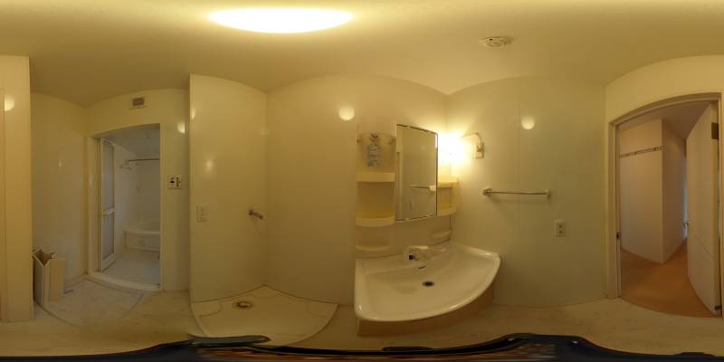 パノラマ画像洗面所