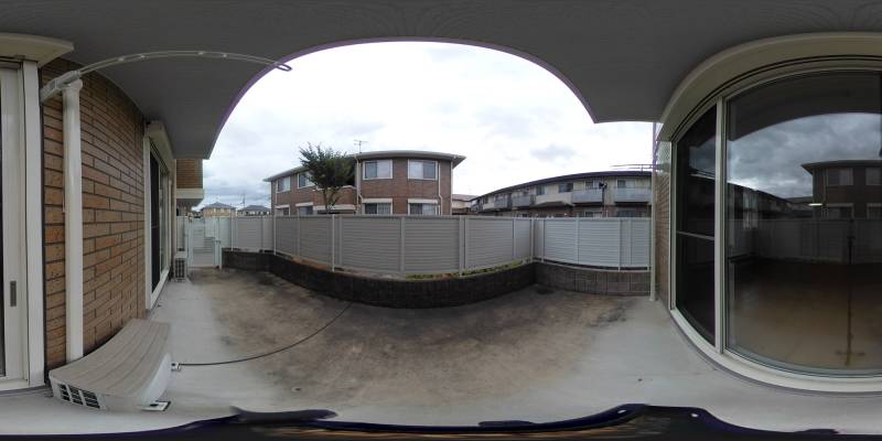 パノラマ画像バルコニー