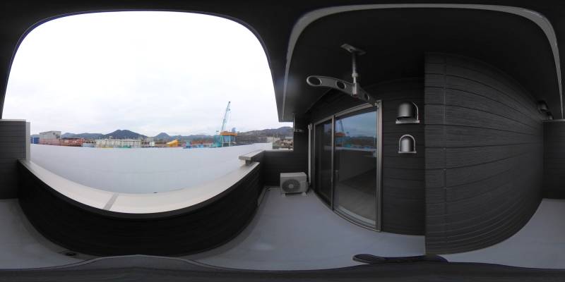 パノラマ画像バルコニー