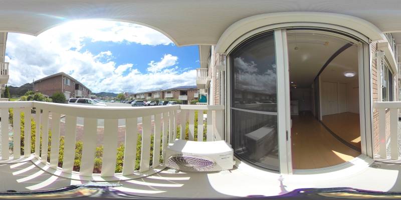 パノラマ画像バルコニー