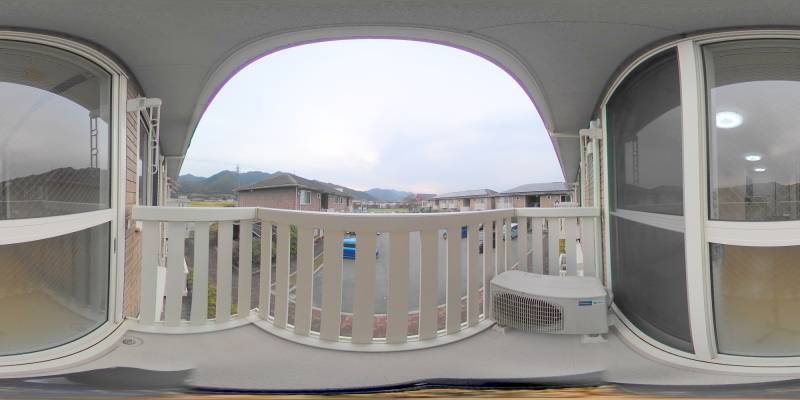 パノラマ画像バルコニー