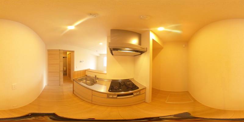 パノラマ画像キッチン