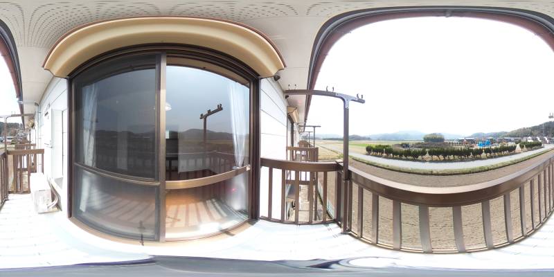 パノラマ画像バルコニー