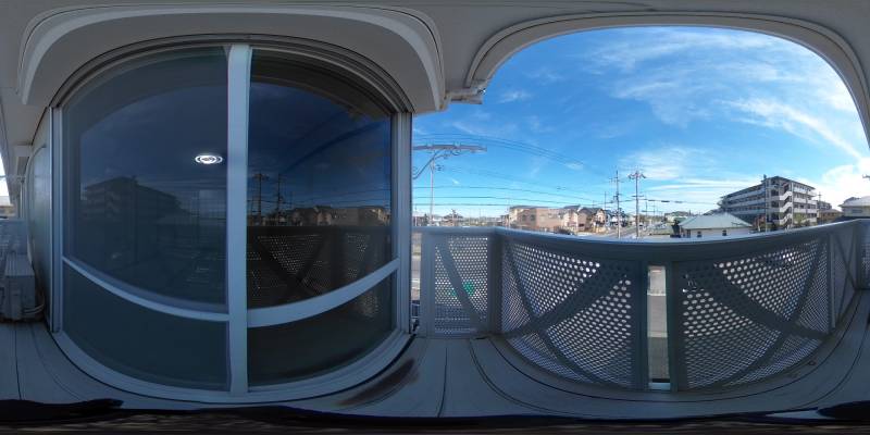 パノラマ画像バルコニー