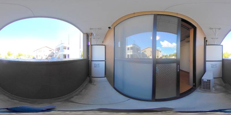 パノラマ画像バルコニー