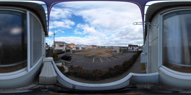 パノラマ画像バルコニー