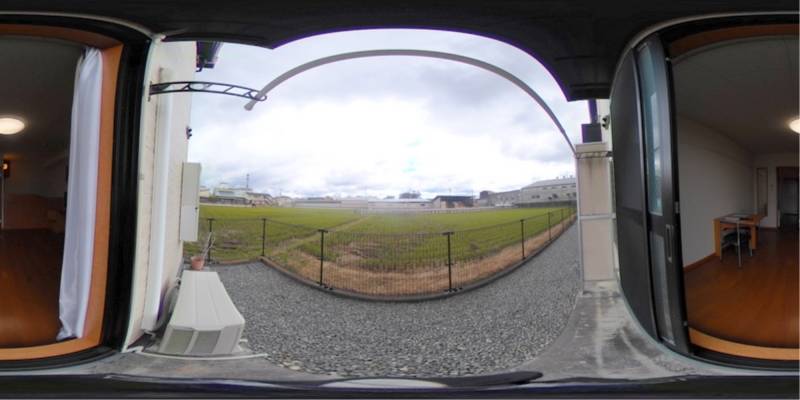 パノラマ画像庭