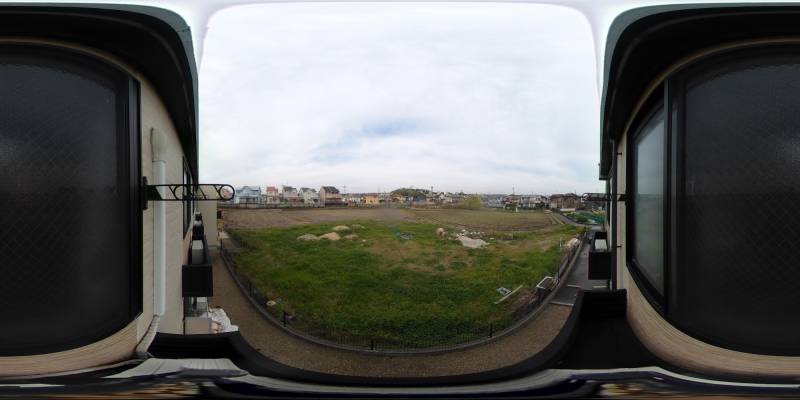 パノラマ画像バルコニー