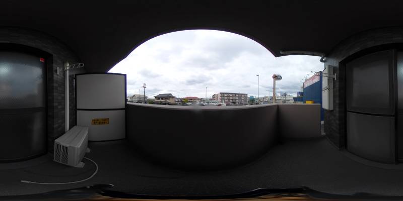 パノラマ画像バルコニー