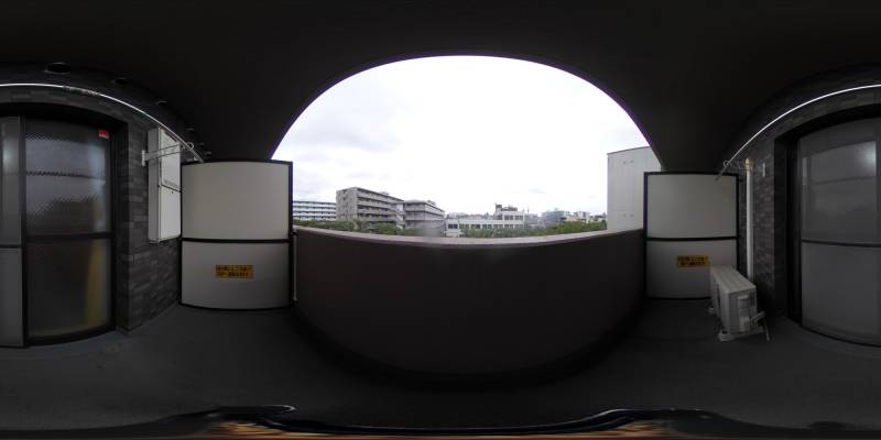 パノラマ画像バルコニー