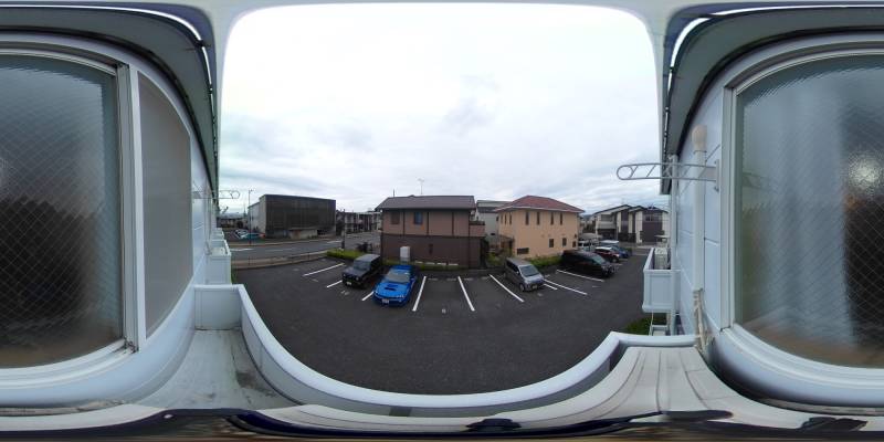 パノラマ画像バルコニー