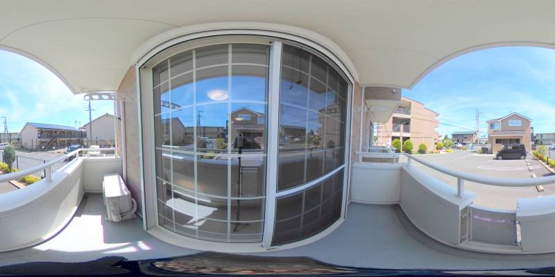 パノラマ画像バルコニー