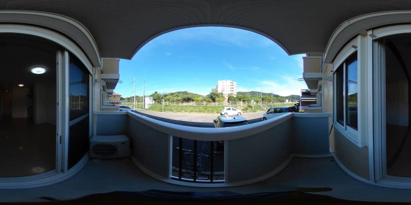 パノラマ画像バルコニー