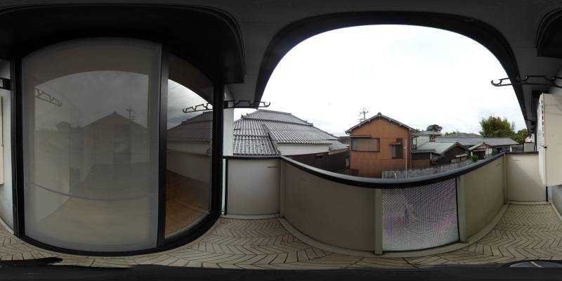 パノラマ画像バルコニー