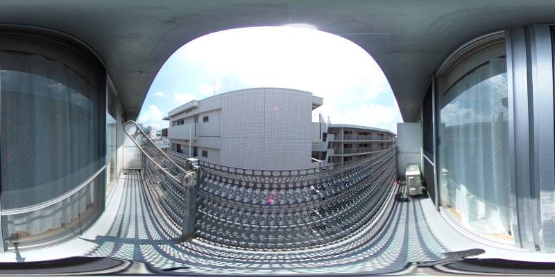 パノラマ画像バルコニー