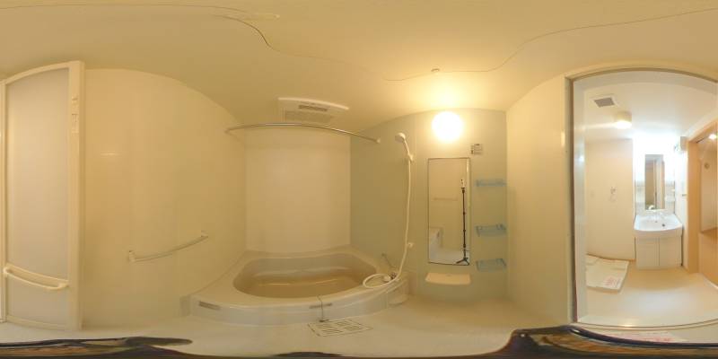 パノラマ画像バスルーム