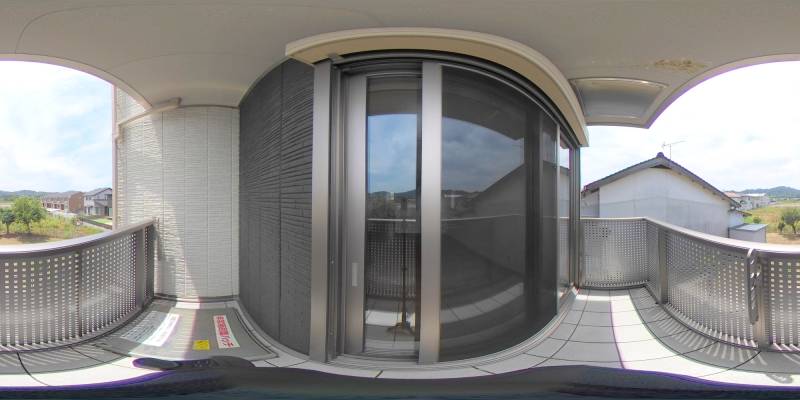 パノラマ画像バルコニー