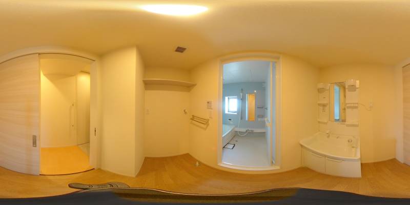 パノラマ画像洗面所