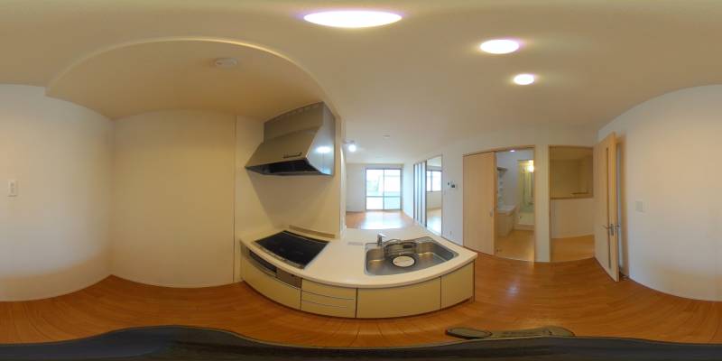 パノラマ画像キッチン