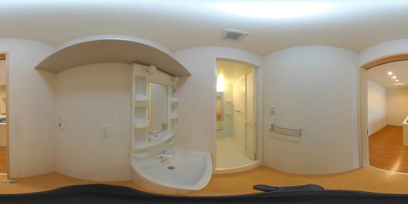 パノラマ画像洗面所