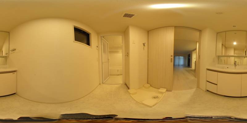 パノラマ画像洗面所