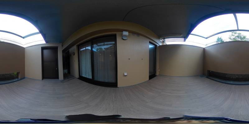 パノラマ画像バルコニー