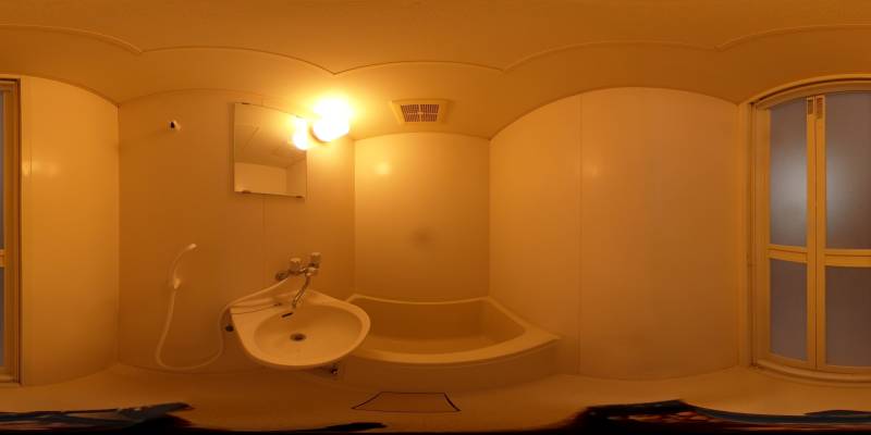 パノラマ画像バスルーム